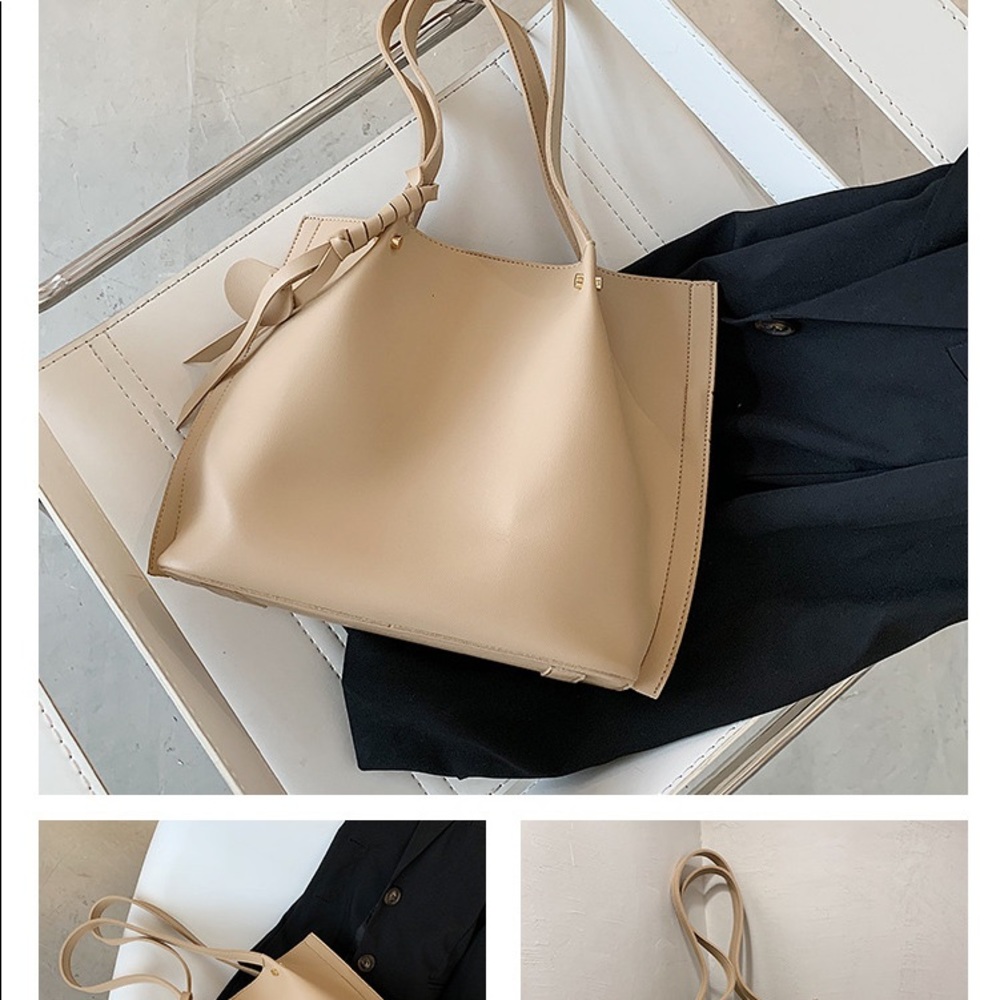 🛑SOLD🛑Simple Solid Color ShoulderTote Bag